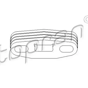 TOPRAN Halter, Abgasanlage 201716 Geprüft