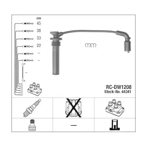 Sofort Bestellen NGK Zündleitungssatz 44341
