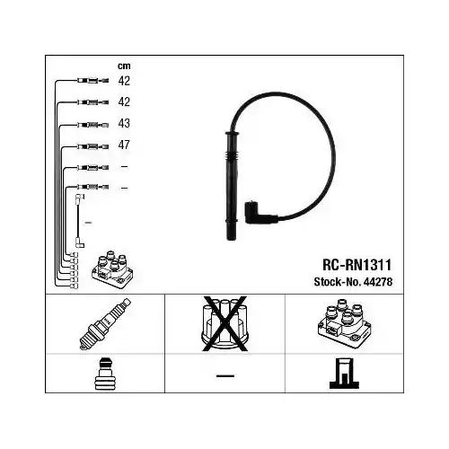 Schnäppchen NGK Zündleitungssatz 44278