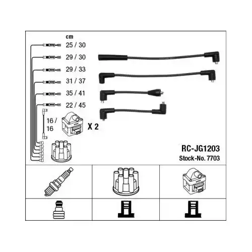 NGK Zündleitungssatz 7703 Sofort Bestellen
