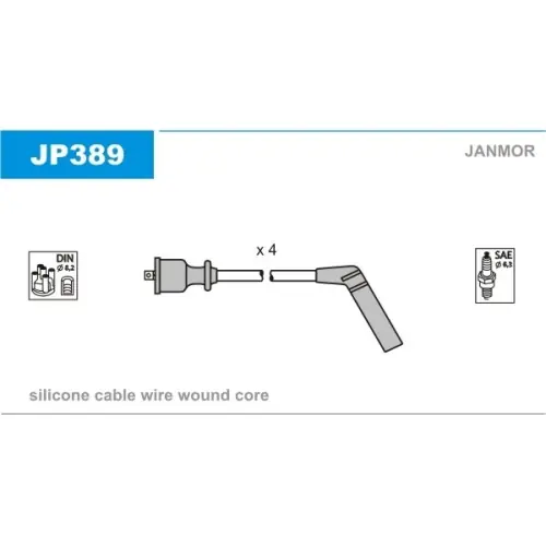Zündleitungssatz JP389 Nur Heute