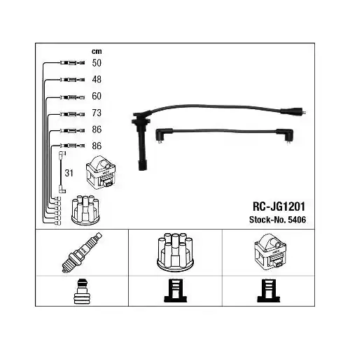 NGK Zündleitungssatz 5406 Schnäppchen