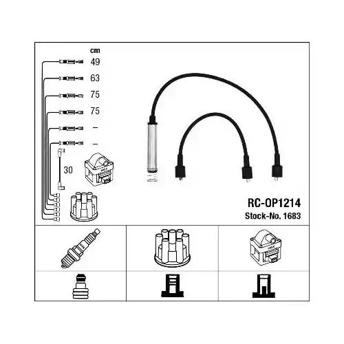 NGK Zündleitungssatz 1683 Abverkauf