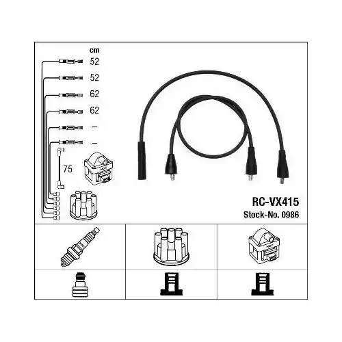 Sonderaktion NGK Zündleitungssatz 0986