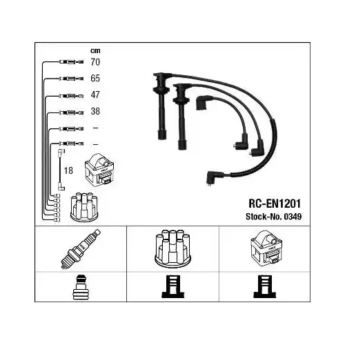 Jetzt Bestellen NGK Zündleitungssatz 0349