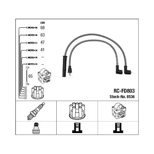 Kostenloser Rückversand NGK Zündleitungssatz 8536