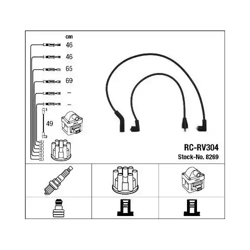 Direkt Vom Hersteller NGK Zündleitungssatz 8269