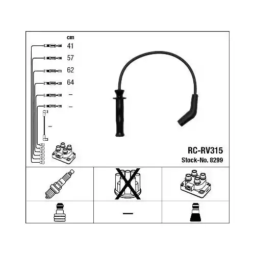 NGK Zündleitungssatz 8299 Aktuell