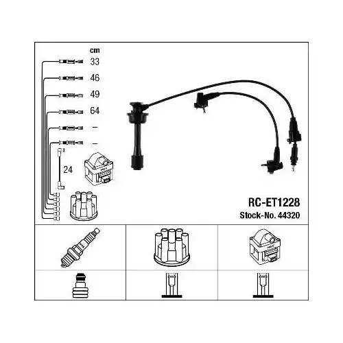 NGK Zündleitungssatz 44320 Angebot