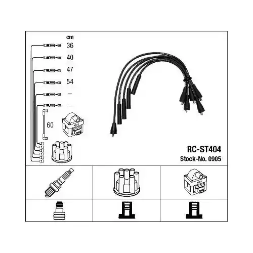 Markenprodukt NGK Zündleitungssatz 0905