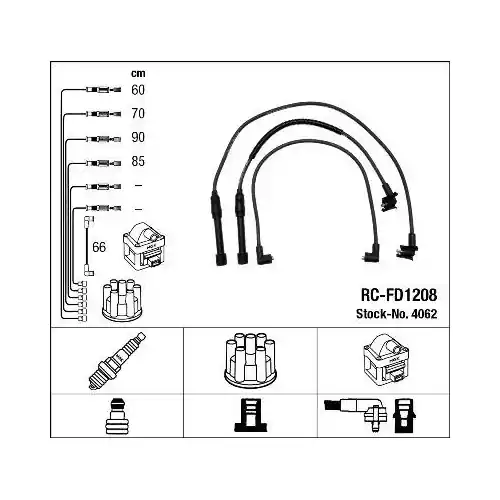 NGK Zündleitungssatz 4062 Meistverkauft