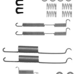 Expressversand HERTH+BUSS JAKOPARTS Zubehörsatz Bremsbacken Trommelbremse Montagesatz J3560506