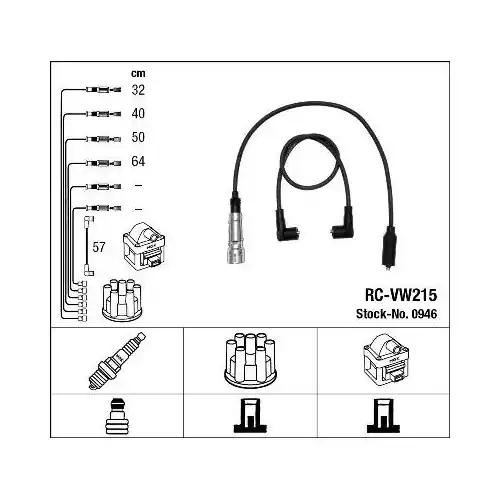NGK Zündleitungssatz 0946 Bestpreis