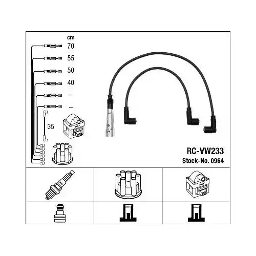 NGK Zündleitungssatz 0964 Sofort Bestellen