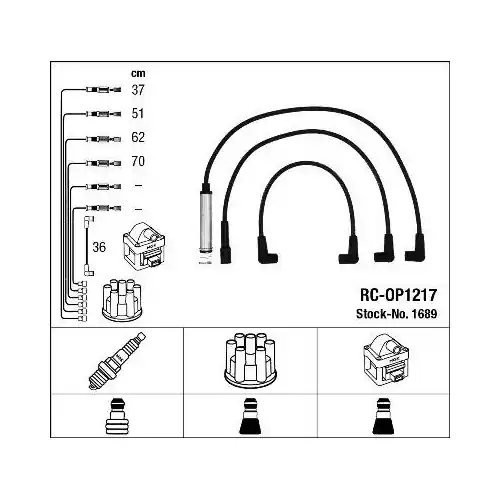 NGK Zündleitungssatz 1689 Markenprodukt