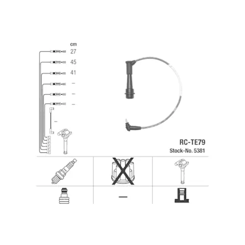 Meistverkauft NGK Zündleitungssatz 5381