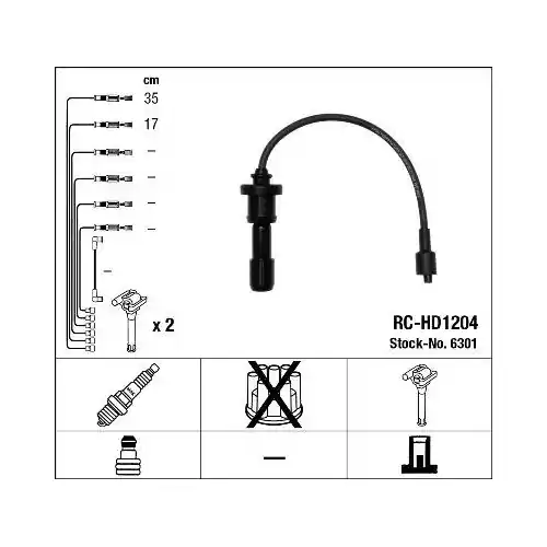 Wochenendangebot NGK Zündleitungssatz 6301