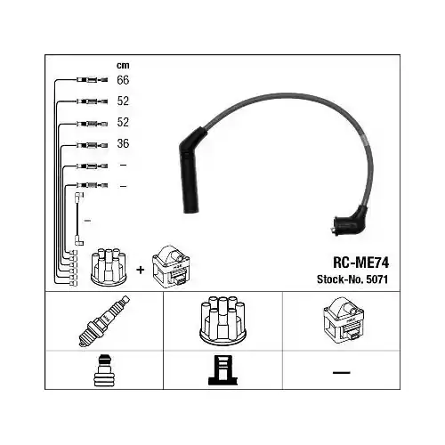Sofort Bestellen NGK Zündleitungssatz 5071