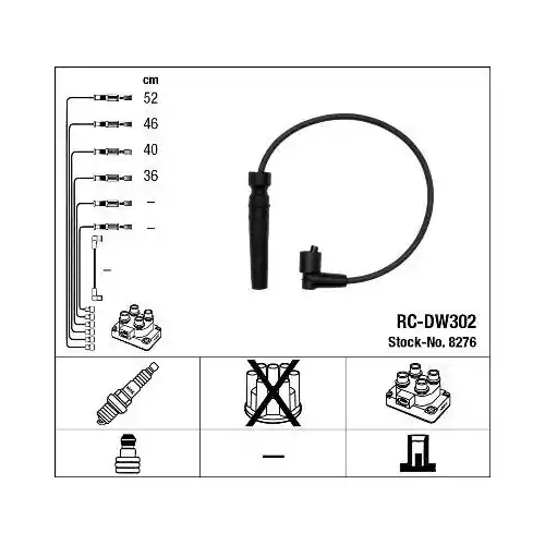 NGK Zündleitungssatz 8276 Neuheit