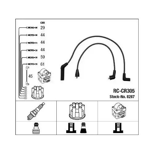 NGK Zündleitungssatz 8287 Neue Kollektion