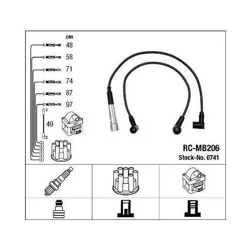 NGK Zündleitungssatz 0741 Kracherpreis