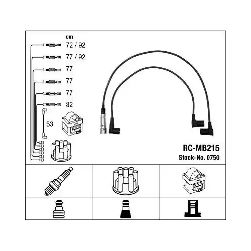 Markenware NGK Zündleitungssatz 0750