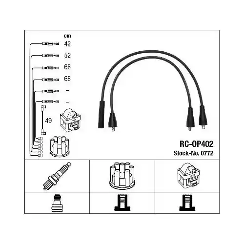 NGK Zündleitungssatz 0772 Sichere Zahlung