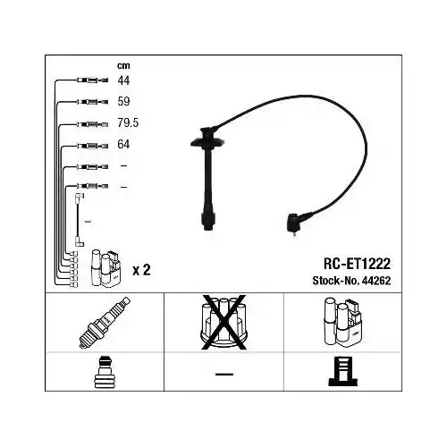Super-Preis NGK Zündleitungssatz 44262