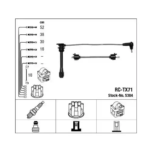 NGK Zündleitungssatz 5384 Top-Seller