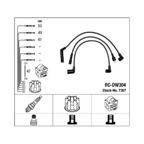 Billig NGK Zündleitungssatz 7367
