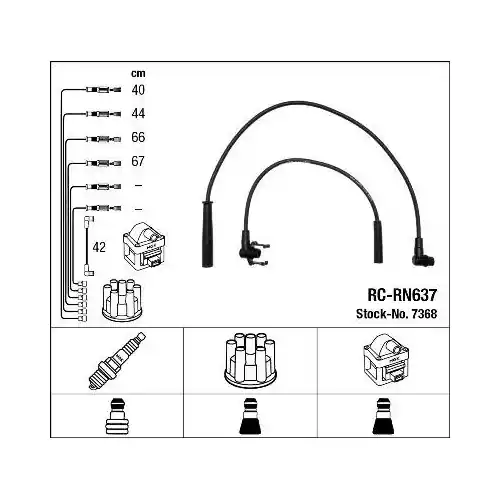 Begrenztes Angebot NGK Zündleitungssatz 7368