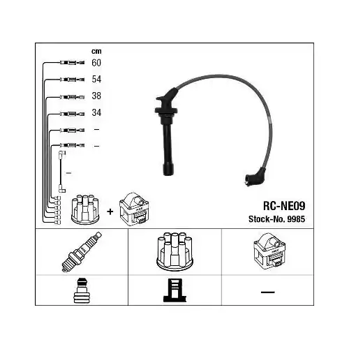 NGK Zündleitungssatz 9985 Neue Ware