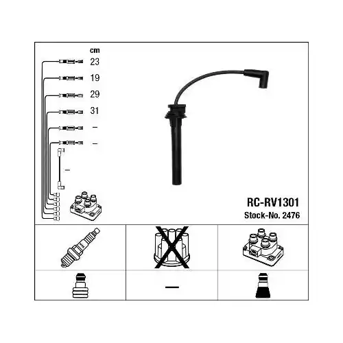 NGK Zündleitungssatz 2476 Sonderaktion