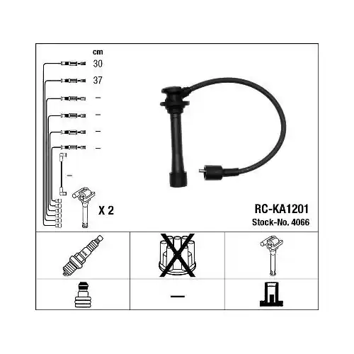 NGK Zündleitungssatz 4066 Echt