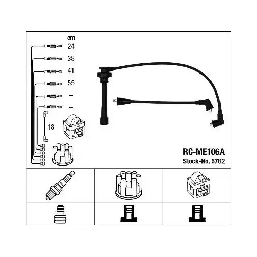 NGK Zündleitungssatz 5762 Preisreduziert