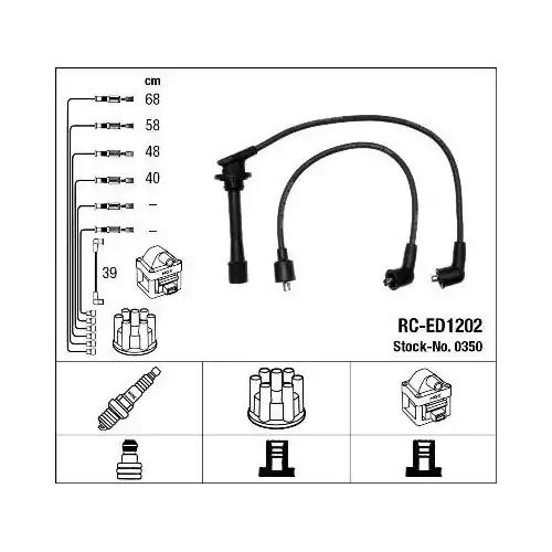 NGK Zündleitungssatz 0350 Super-Preis