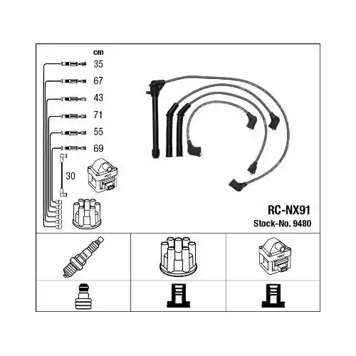 NGK Zündleitungssatz 9480 Nur Für Kurze Zeit