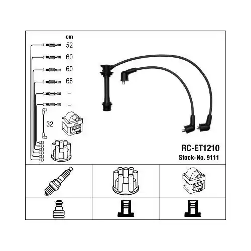Preisreduziert NGK Zündleitungssatz 9111
