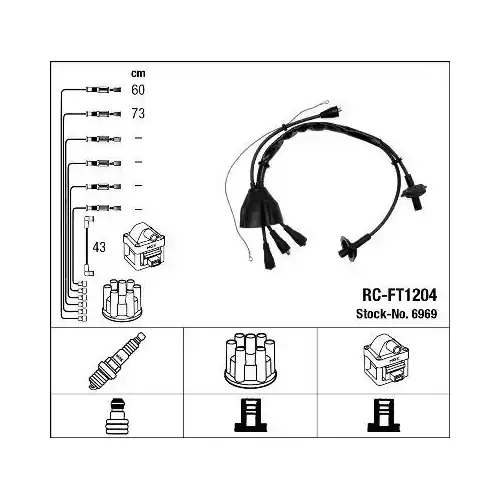 NGK Zündleitungssatz 6969 Direkt Vom Hersteller