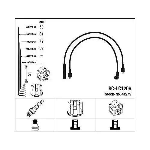 NGK Zündleitungssatz 44275 Schneller Versand