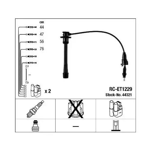 NGK Zündleitungssatz 44321 Sichere Zahlung
