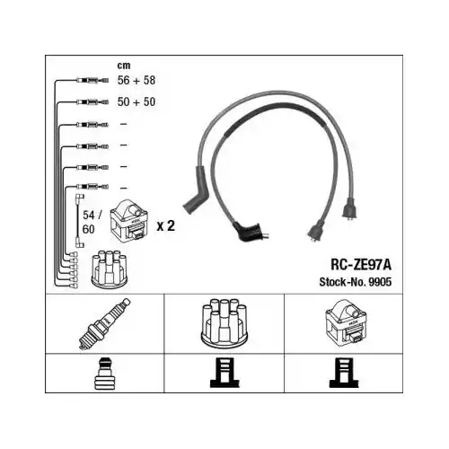 NGK Zündleitungssatz 9905 Neuheit