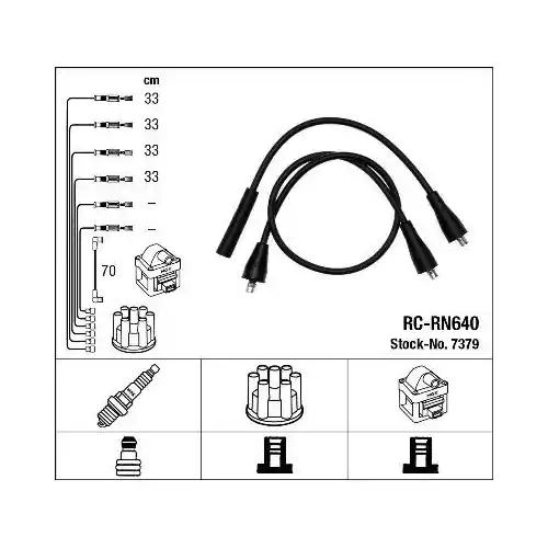 Markenprodukt NGK Zündleitungssatz 7379