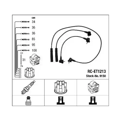 NGK Zündleitungssatz 9150 Aktuell