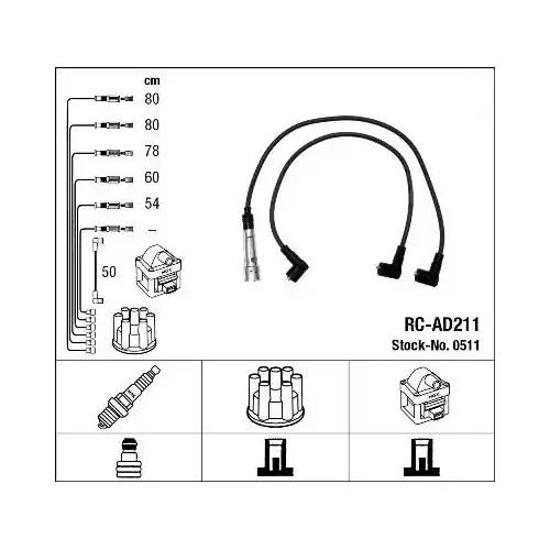 Ausverkauf NGK Zündleitungssatz 0511