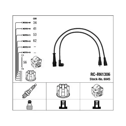 NGK Zündleitungssatz 6045 Preisreduziert
