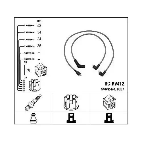 Wochenendangebot NGK Zündleitungssatz 0887