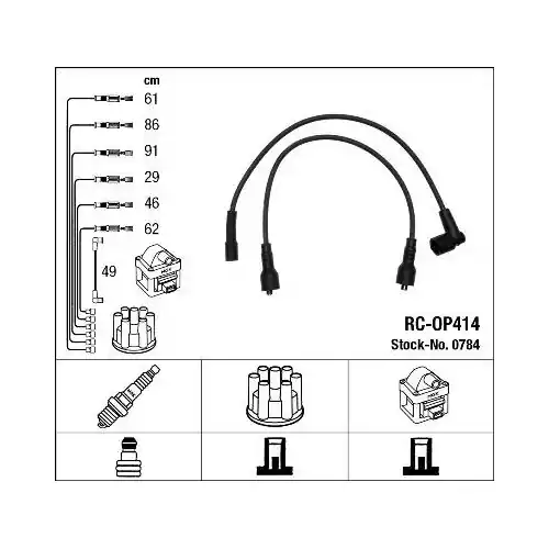 NGK Zündleitungssatz 0784 Kracherpreis