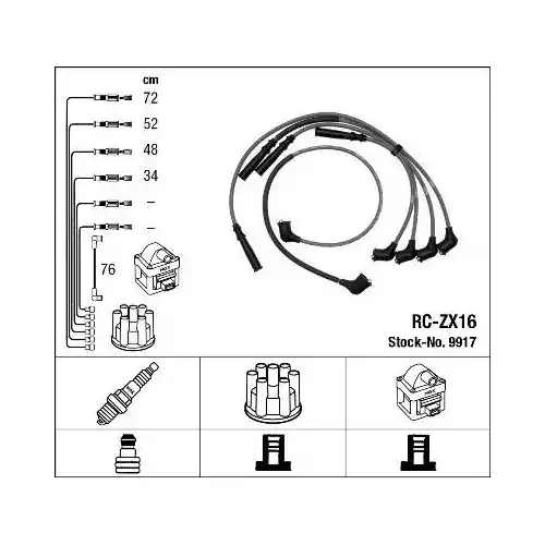 NGK Zündleitungssatz 9917 Ausverkauf