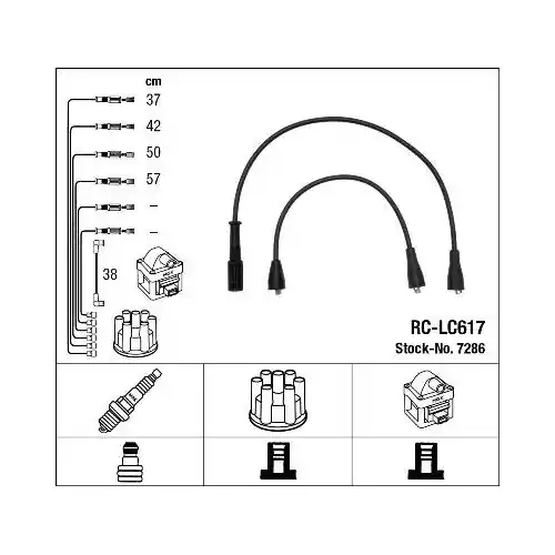 NGK Zündleitungssatz 7286 Rabatt